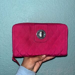 Vera Bradley Fuchsia Quilted Wallet